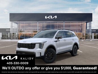 2025 Glacial White Pearl Kia Sorento X-Pro SX Prestige AWD 4 Cylinder Engine Manual SUV