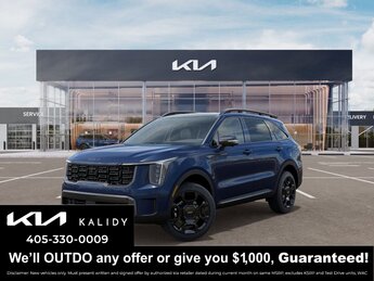 2025 Midnight Lake Blue Kia Sorento X-Line SX 2.5L I4 DGI Turbocharged DOHC 16V LEV3-SULEV30 281hp Engine 4 Door SUV