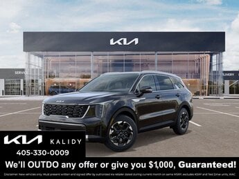 2025 Ebony Black Kia Sorento S FWD 4 Cylinder Engine 4 Door SUV Automatic