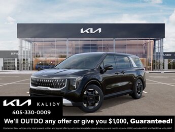 2026 Aurora Black Pearl Kia Carnival EX V6 Engine 4 Door FWD Van Automatic