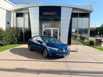 2015 Dyno Blue Pearl Honda Civic EX 1.8L I4 SOHC 16V i-VTEC Engine Automatic (CVT) FWD