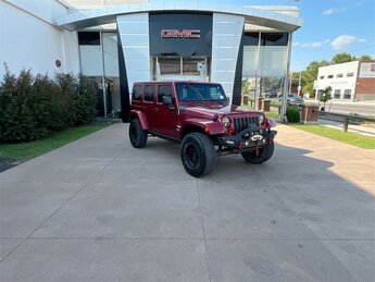 2012 Deep Cherry Red Crystal Pearlcoat Jeep Wrangler Unlimited Sahara SUV Automatic 4X4 4 Door 3.6L V6 24V VVT Engine