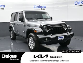 2020 Billet Silver Metallic Clearcoat Jeep Wrangler Unlimited Sport S 3.6L V6 24V VVT Engine 4 Door Automatic 4X4 SUV