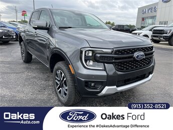 2024 Carbonized Gray Metallic Ford Ranger Lariat 4X4 EcoBoost 2.3L I4 GTDi DOHC Turbocharged VCT Engine Truck Automatic