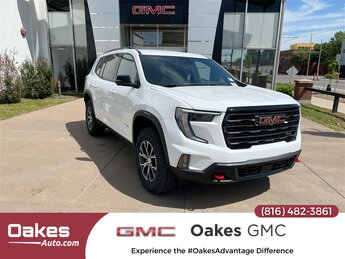 2025 Summit White GMC Acadia AT4 4 Door AWD 2.5L DOHC Engine Automatic