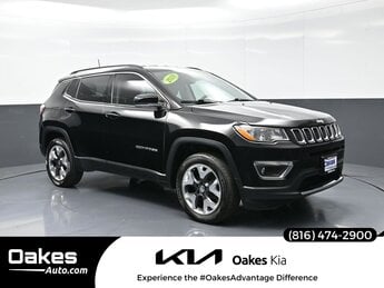 2018 Diamond Black Crystal Pearlcoat Jeep Compass Limited 2.4L I4 Engine SUV Automatic 4X4 4 Door