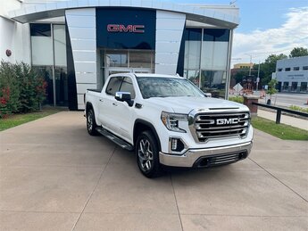 2020 Summit White GMC Sierra 1500 SLT EcoTec3 5.3L V8 Engine Automatic Truck 4X4 4 Door