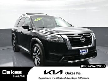 2024 Super Black Nissan Pathfinder Platinum Automatic 3.5L V6 DOHC Engine 4 Door SUV