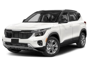 2025 Clear White/Black Roof Kia Seltos S SUV AWD Automatic (CVT) 2.0L I4 MPI Engine 4 Door