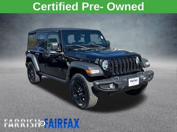 2021 Black Clearcoat Jeep Wrangler Unlimited Willys SUV 4 Door Manual 4X4