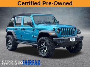 2020 Jeep Wrangler Unlimited Sport S 4 Door SUV 3.6L V6 24V VVT Engine 4X4 Automatic
