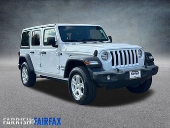 2019 Bright White Clearcoat Jeep Wrangler Unlimited Sport S 4 Door 4X4 3.6L V6 24V VVT Engine SUV