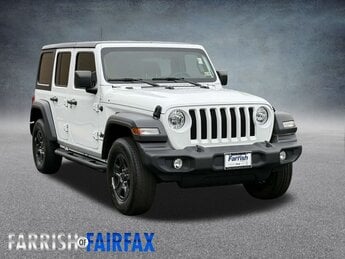 2023 Bright White Clearcoat Jeep Wrangler Sport 4X4 3.6L V6 24V VVT Engine 4 Door SUV