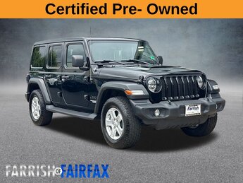 2021 Jeep Wrangler Unlimited Sport S w/ SKY ONE TOUCH SUV 2.0L I4 DOHC Engine 4X4 4 Door
