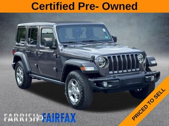 2021 Granite Crystal Metallic Clearcoat Jeep Wrangler Unlimited Freedom Edition SKY ONE TOUCH Automatic 4 Door SUV 4X4 2.0L I4 DOHC Engine