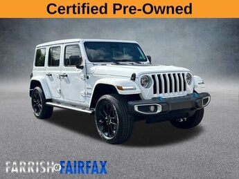 2022 Bright White Clearcoat Jeep Wrangler Unlimited Sahara 4xe W/ SKY ONE TOUCH 2.0L I4 DOHC Engine SUV 4X4 Automatic 4 Door