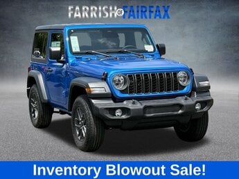 2025 Hydro Blue Pearl Coat Jeep Wrangler Sport S Automatic SUV 2 Door 4X4 2.0L I4 DOHC Engine