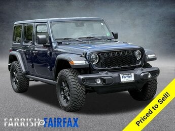2025 Fathom Blue Pearlcoat Jeep Wrangler Willys Automatic 2.0L I4 DOHC Engine 4X4