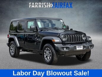 2025 Black Clearcoat Jeep Wrangler Sport S 4 Door 4X4 SUV
