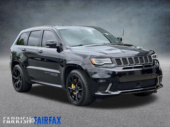 2018 Diamond Black Crystal Pearl Jeep Grand Cherokee Trackhawk 6.2L Supercharged HEMI V8 SRT Engine 4X4 SUV 4 Door Automatic