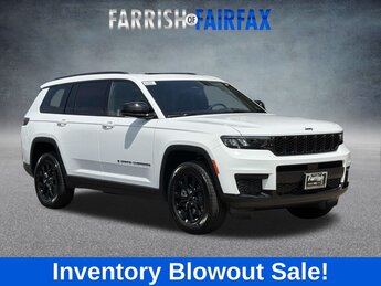 2025 Bright White Clearcoat Jeep Grand Cherokee L Altitude X 4X4 3.6L V6 24V VVT Engine 4 Door