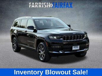 2025 Diamond Black Crystal Pearlcoat Jeep Grand Cherokee L Limited 4X4 3.6L V6 24V VVT Engine 4 Door SUV