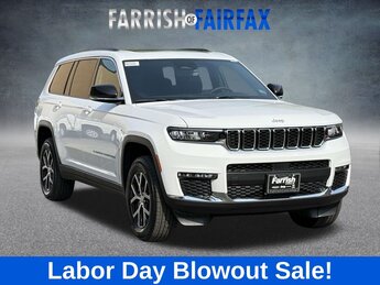 2025 Bright White Clearcoat Jeep Grand Cherokee L Limited 4 Door 3.6L V6 24V VVT Engine 4X4 Automatic