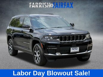 2025 Diamond Black Crystal Pearlcoat Jeep Grand Cherokee L Limited 3.6L V6 24V VVT Engine 4X4 SUV