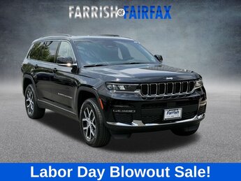 2025 Diamond Black Crystal Pearlcoat Jeep Grand Cherokee L Limited 4 Door 4X4 3.6L V6 24V VVT Engine SUV