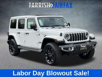 2025 Bright White Clearcoat Jeep Wrangler Sahara 4xe 2.0L I4 DOHC Engine 4 Door 4X4