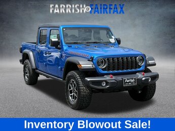 2025 Hydro Blue Pearlcoat Jeep Gladiator Rubicon Automatic 4X4 4 Door 3.6L V6 24V VVT Engine