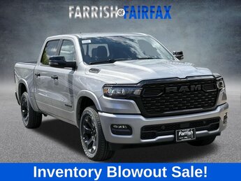 2025 Billet Silver Metallic Clearcoat Ram 1500 Big Horn/Lone Star Automatic 4 Door 4X4 Truck 3.0L I6 Engine