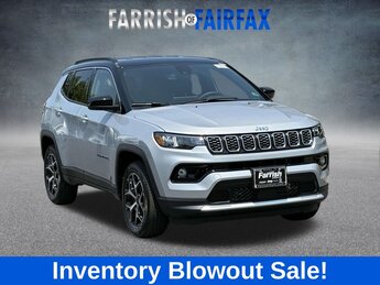 2025 Silver Zynith Metallic Clearcoat Jeep Compass Limited 4X4 4 Door 2.0L I4 DOHC Engine SUV