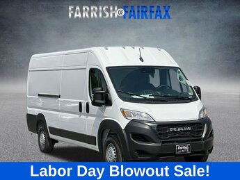 2024 Bright White Clearcoat Ram ProMaster 3500 High Roof Van Automatic 3 Door FWD