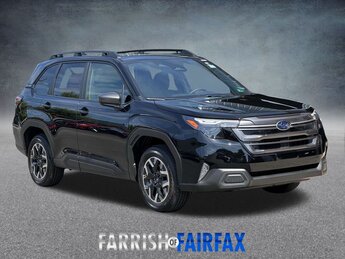 2025 Crystal Black Silica Subaru Forester Premium SUV 4 Door AWD