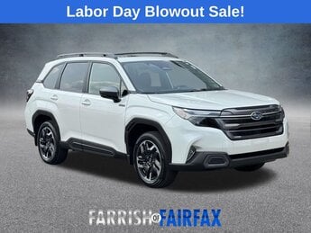 2025 Crystal White Pearl Subaru Forester Hybrid Limited AWD SUV 2.5L 4-Cylinder DOHC 16V Engine