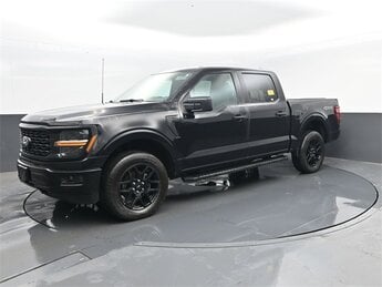 2024 Agate Black Metallic Ford F-150 STX 4 Door 4X4 Truck 2.7L V6 EcoBoost Engine
