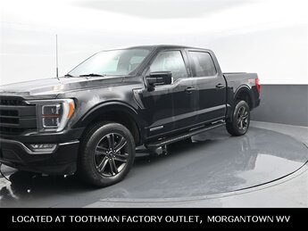 2021 Agate Black Metallic Ford F-150 Lariat 4 Door 4X4 3.5L PowerBoost Full-Hybrid V6 Engine Truck