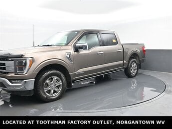 2022 Stone Gray Metallic Ford F-150 Lariat Automatic 3.5L PowerBoost Full-Hybrid V6 Engine Truck 4 Door