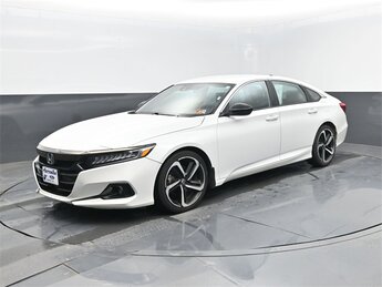 2022 Platinum White Pearl Honda Accord Sport 1.5T I4 DOHC 16V Turbocharged VTEC Engine Car 4 Door Automatic (CVT) FWD