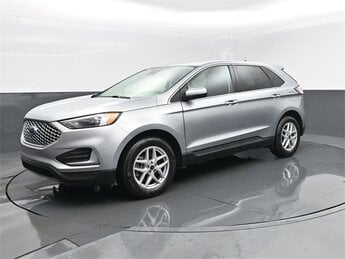 2024 Iconic Silver Metallic Ford Edge SEL SUV 4 Door EcoBoost 2.0L I4 GTDi DOHC Turbocharged VCT Engine