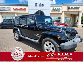 2014 Black Clearcoat Jeep Wrangler Unlimited Sahara 4X4 Automatic 3.6L V6 24V VVT Engine