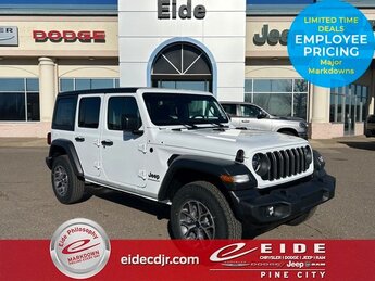 2025 Bright White Clearcoat Jeep Wrangler Sport S 3.6L V6 24V VVT Engine 4X4 Automatic