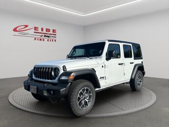 2025 Bright White Clearcoat Jeep Wrangler Sport S 4X4 SUV 3.6L V6 24V VVT Engine 4 Door Automatic
