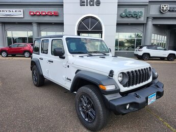 2025 Bright White Clearcoat Jeep Wrangler Sport S SUV 2.0L I4 DOHC Engine 4X4