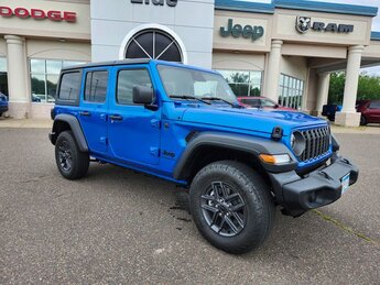 2025 Hydro Blue Pearl Coat Jeep Wrangler Sport S Automatic 2.0L I4 DOHC Engine 4 Door 4X4 SUV