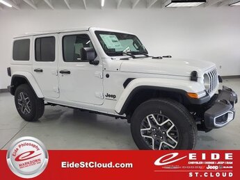 2025 Bright White Clearcoat Jeep Wrangler Sahara 3.6L V6 24V VVT Engine 4X4 SUV Automatic 4 Door