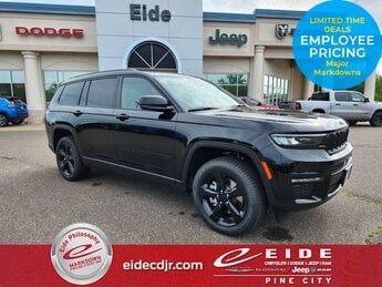 2025 Diamond Black Crystal Pearlcoat Jeep Grand Cherokee L Limited 3.6L V6 24V VVT Engine SUV 4 Door 4X4 Automatic