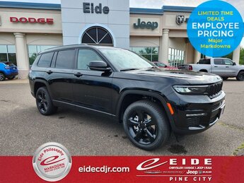2025 Diamond Black Crystal Pearlcoat Jeep Grand Cherokee L Limited 3.6L V6 24V VVT Engine SUV 4 Door 4X4 Automatic
