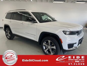 2025 Bright White Clearcoat Jeep Grand Cherokee L Limited 4X4 3.6L V6 24V VVT Engine 4 Door